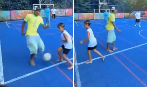 VIDEO Barcelonin biser u dresu idola Neymara bos zaigrao nogomet u najopasnijoj  faveli