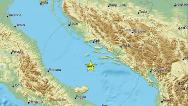 Potres jačine 2.7 po Richteru zatresao Dalmaciju: Epicentar je bio 98 kilometara od Splita
