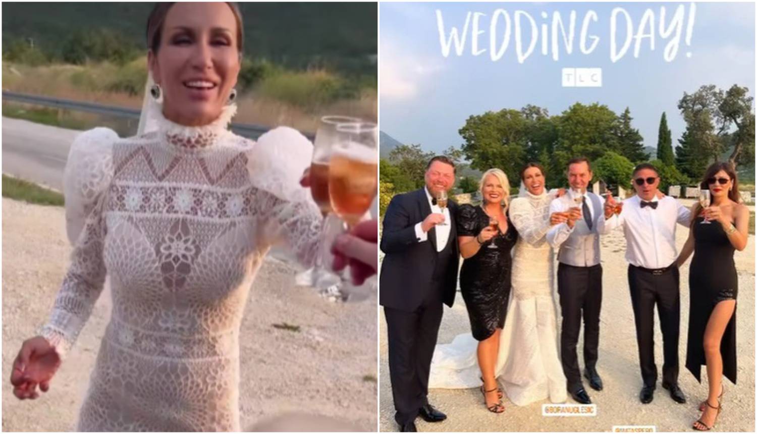 Ana Gruica Uglešić podijelila je prve fotke vjenčanja: Mladenci veselo nazdravljali s kumovima