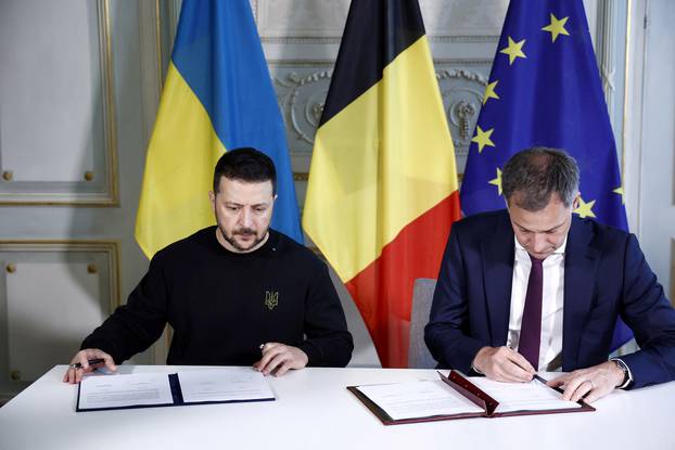 Ukrainian President Volodymyr Zelenskiy visits Belgium