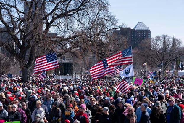 "No Kings" protest against U.S. President Donald Trump's administration policies in Minnesota