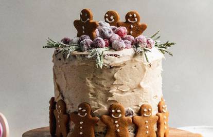 Gingerbread torta slatka je zvijezda božićnog stola