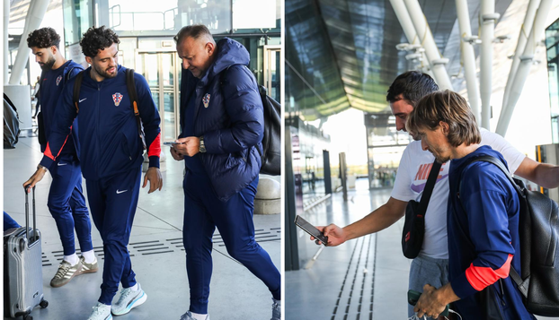 FOTO 'Vatreni' poletjeli u Češku: Modrić je bio hit na aerodromu