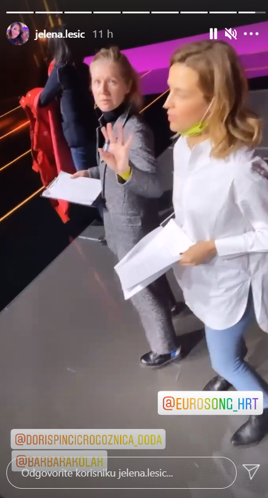 Zadnje pripreme za Doru: Kolar došla bez šminke, Lešić snimala