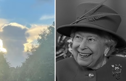 Britanci ne mogu bez kraljice: Vide je na nebu među oblacima