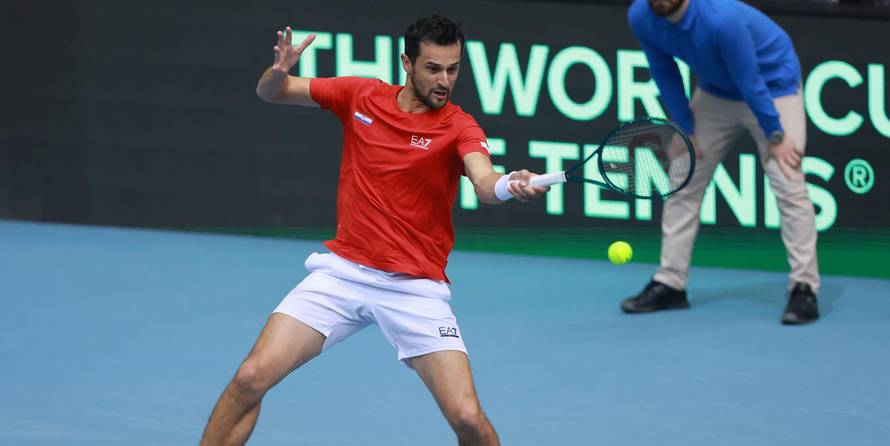 Osijek: Drugi dan Qualifier faze Davis Cupa Hrvatska - Slovačka, parovi