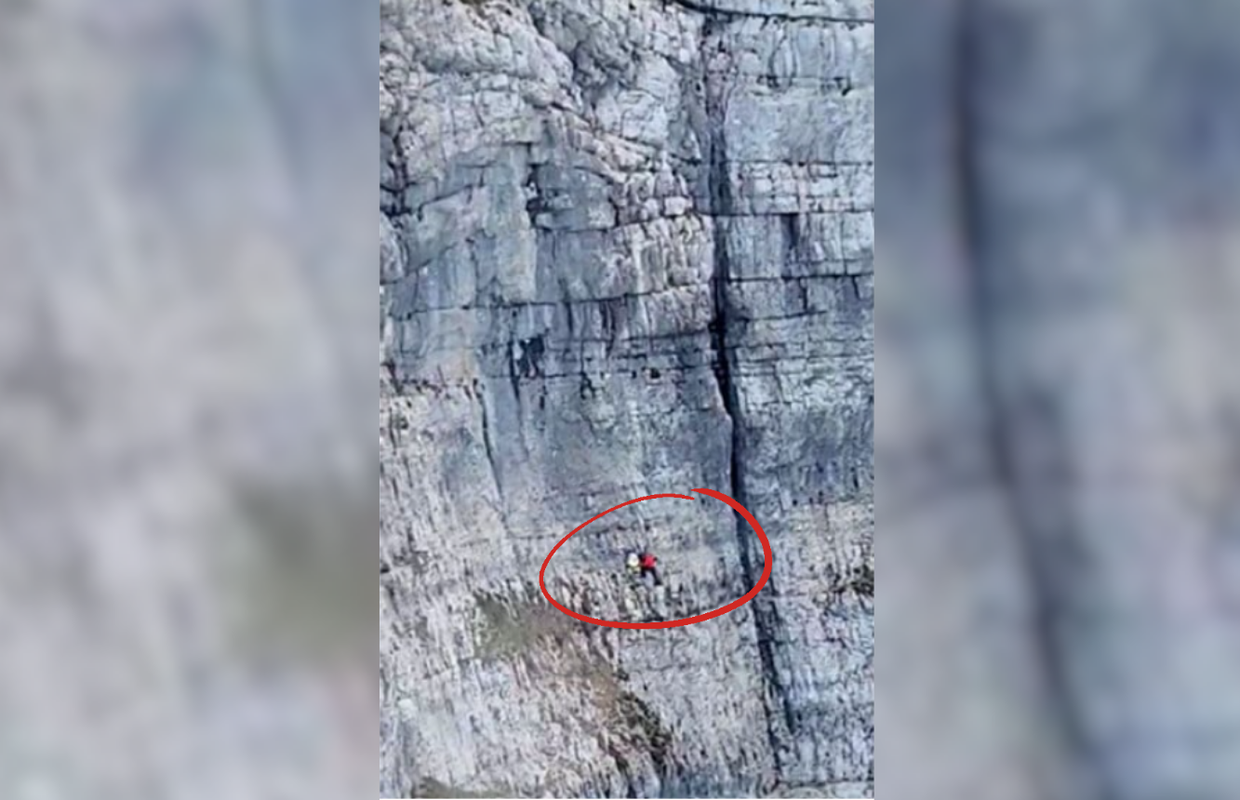 VIDEO Ozlijeđena Hrvatica visi na stijenama na planini Velež, helikopterom pokušavaju prići