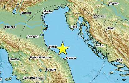 Potres zatresao talijansku obalu Jadrana: 'Udario' blizu Ancone
