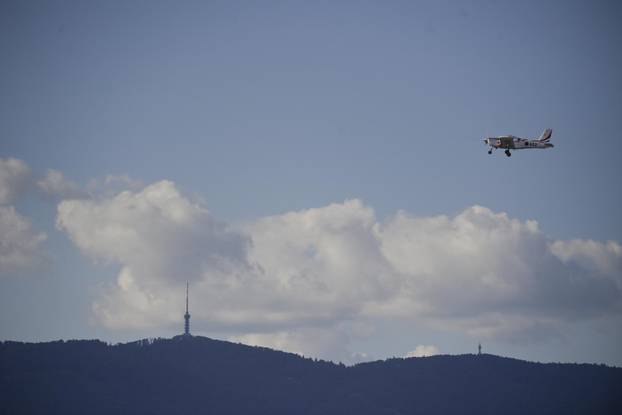 Zagreb: Generalna proba svečanog vojnog mimohoda - zračne snage 