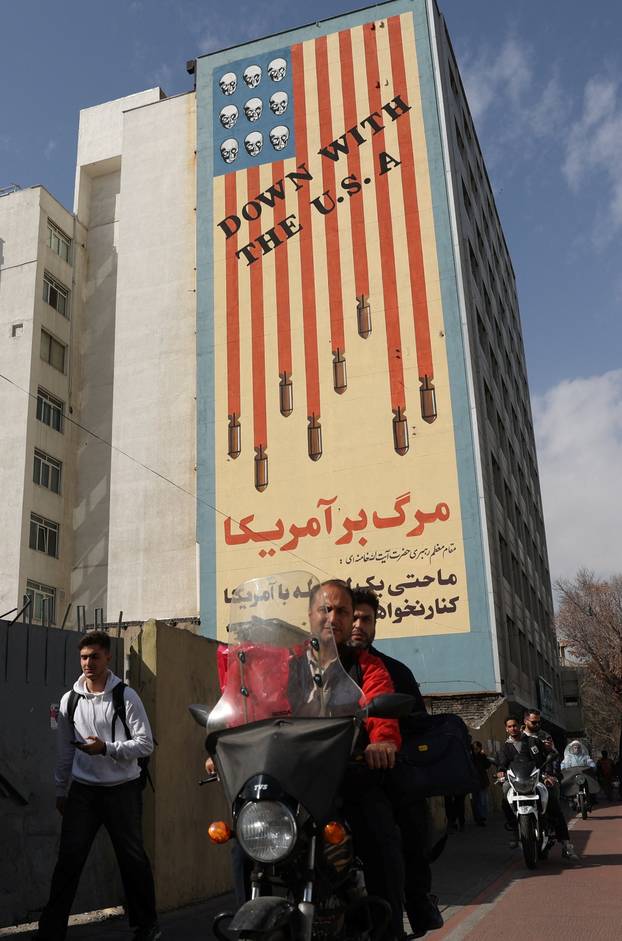 Aftermath of strike in Tehran