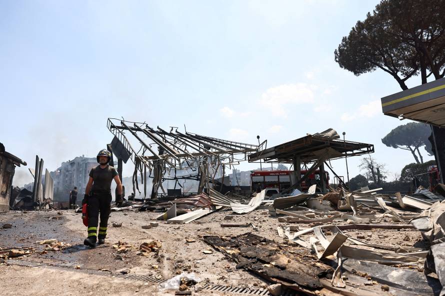 Several injured in Rome after gas station explodes