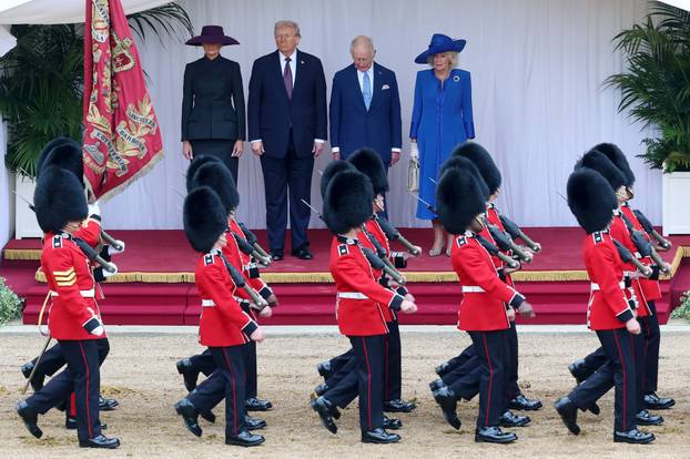 U.S. President Trump makes second state visit to Britain