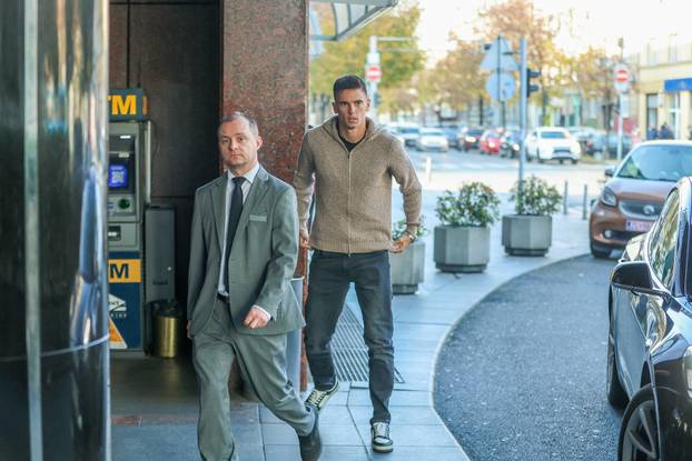 Zagreb: Okupljanje hrvatske nogometne reprezentacije