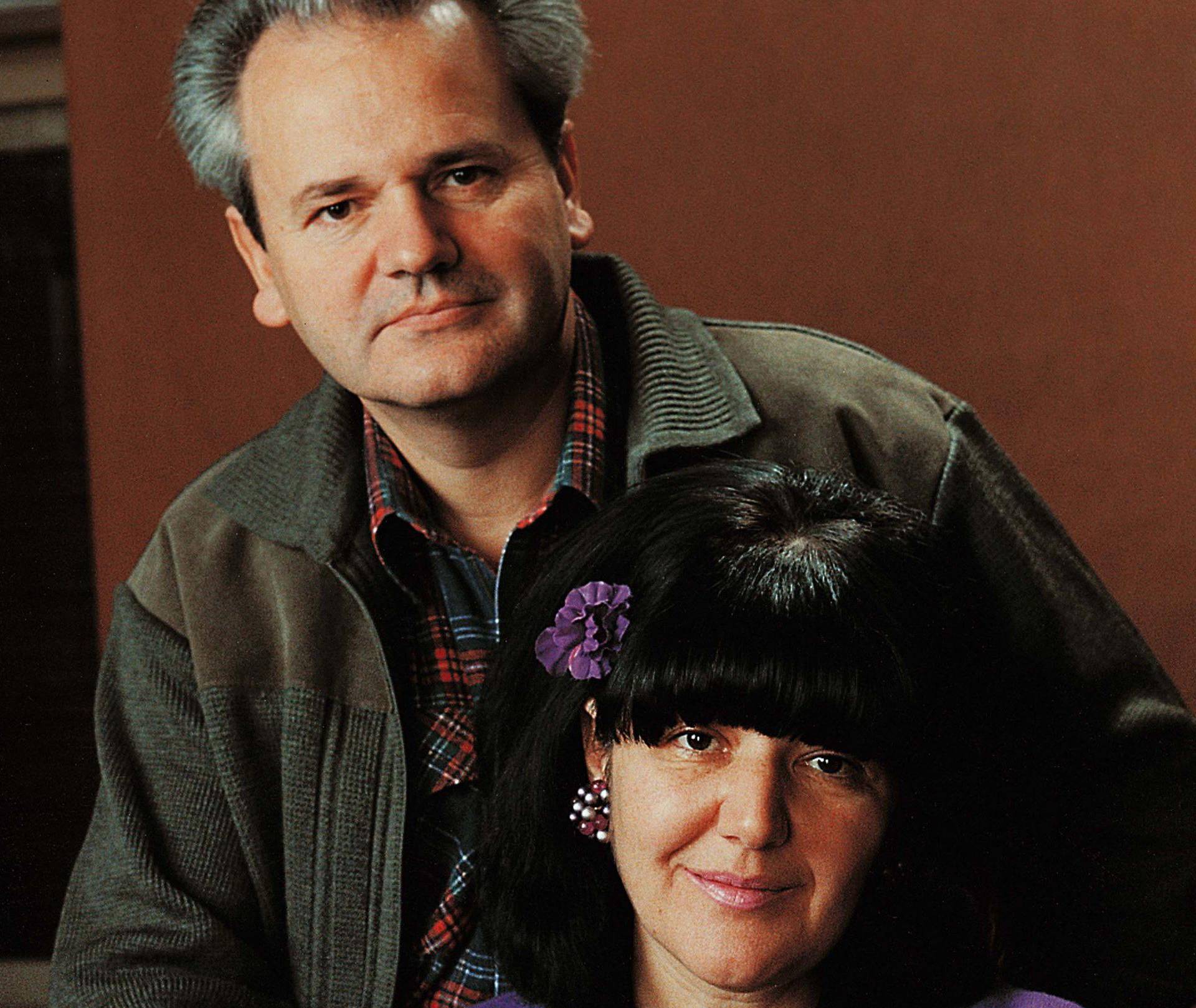 Yugoslav President Slobodan Milosovic and wife Mirjana Markovic Milosevic