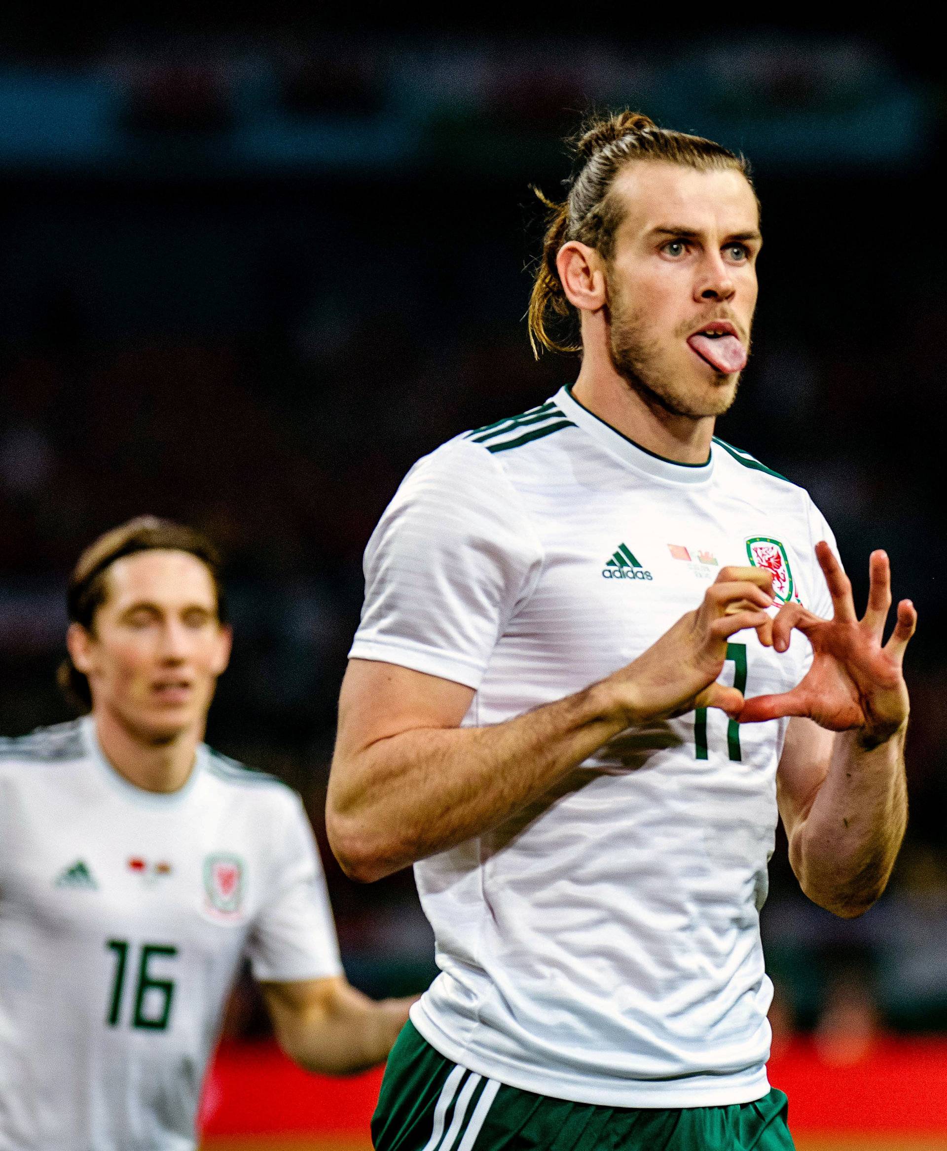 China Cup Semi-Finals - Gareth Bale of Wales celebrates after scoring a goal