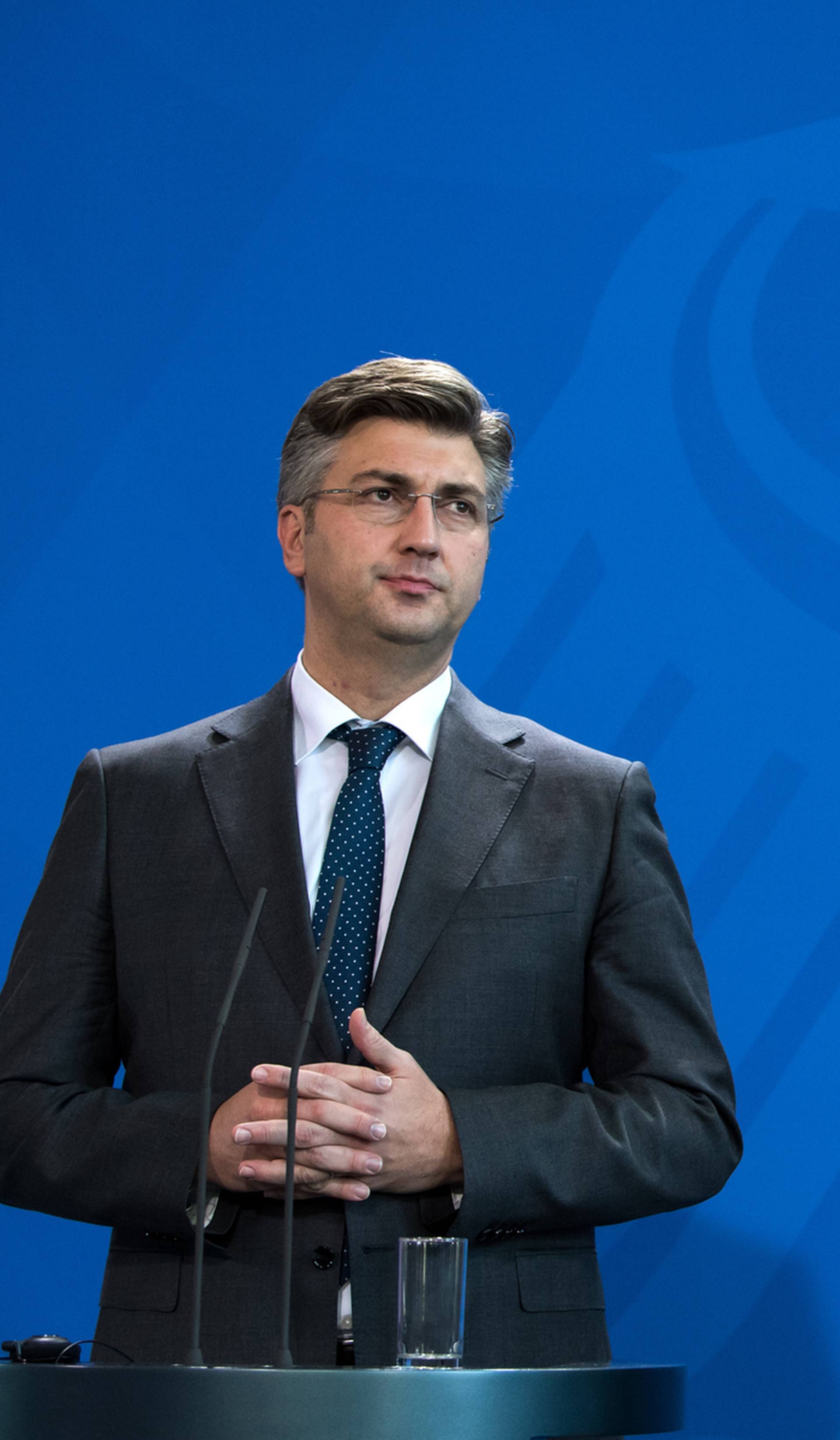 Croatian Prime Minister Andrej Plenkovic in Berlin