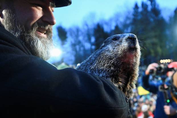 Groundhog Day festivities at Gobbler's Knob in Punxsutawney