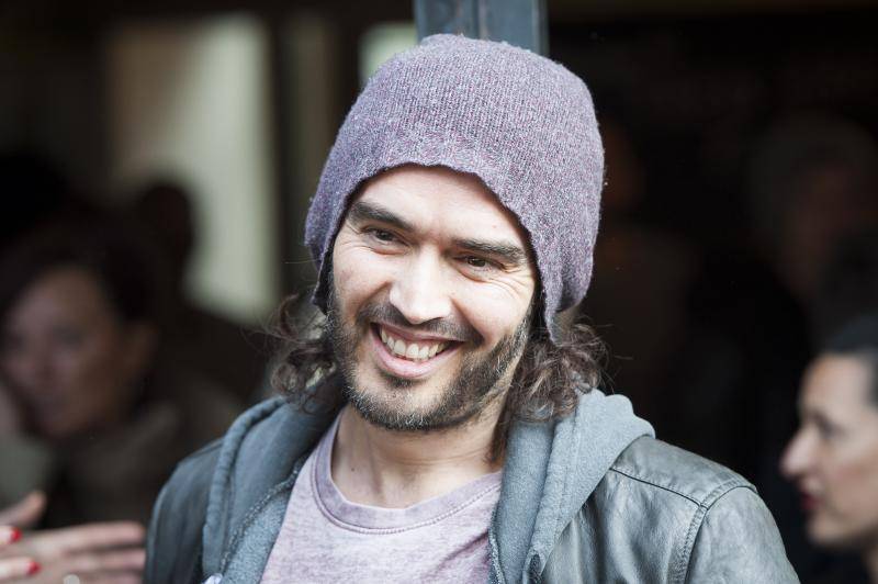Russell Brand opens the Trew Era Cafe, Whitmore Street - London
