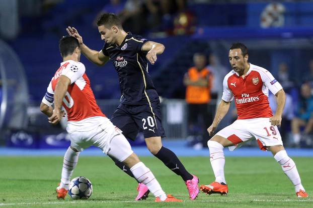 Zagreb: UEFA Liga prvaka, skupina F, 1. kolo, GNK Dinamo - Arsenal FC