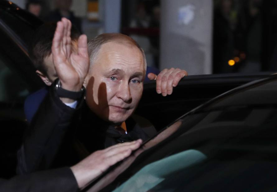 Russia's President Vladimir Putin visits Serbia