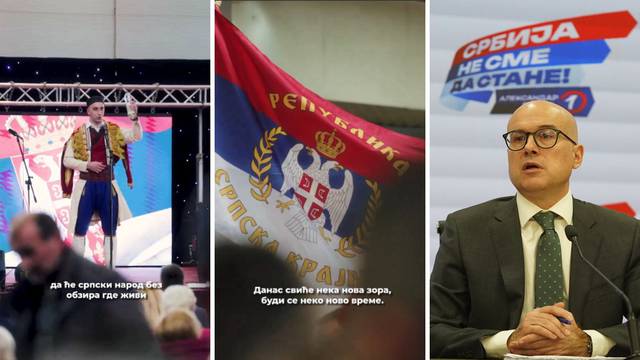 Vučićev ministar sa zastavom 'Srpske Krajine': Zavičaj nam je svugdje gdje pričamo srpski