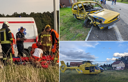 VIDEO Tragedija kod Kloštar Ivanića: Jedan poginuli, drugog helikopter vozio u KB Dubrava