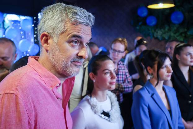 Zagreb: Doček izbornih rezultata u izbornom stožeru Marije Selak Raspudić