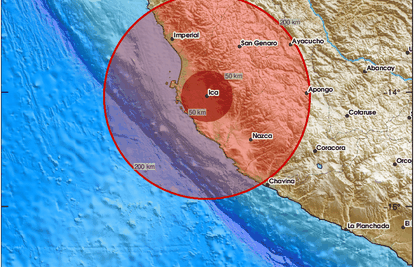 Potres od 5,7 Richtera pogodio je blizu obale središnjeg Perua