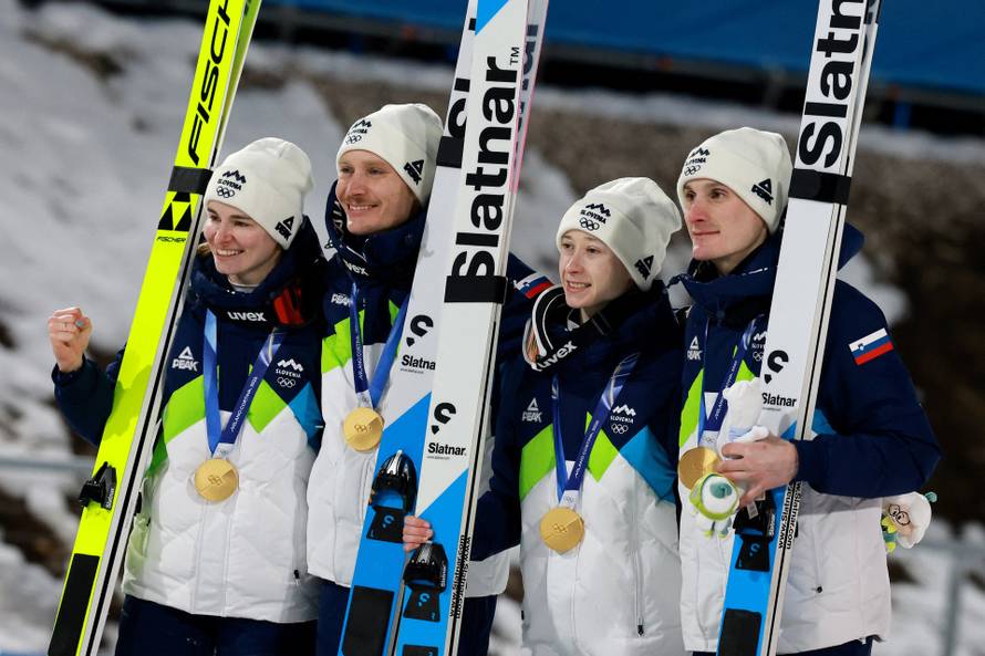 Ski Jumping - Mixed Team Victory Ceremony