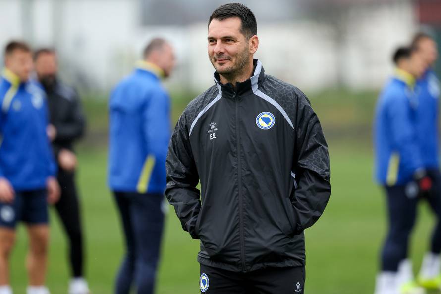 Sarajevo: Trening nogometne reprezentacija BiH uoči finalne utakmice doigravanja za Svjetsko prvenstvo