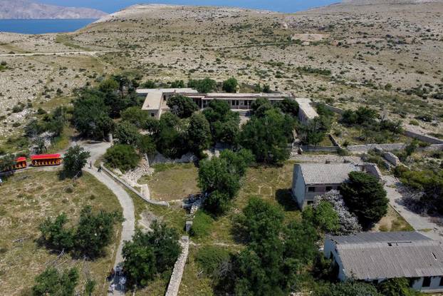 Pogled iz zraka na "Hrvatski Alcatraz"