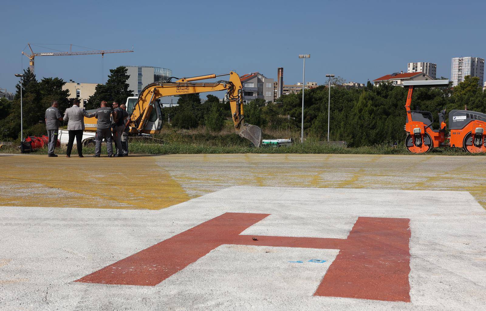 Split: Službeno otvaranje radova na helidromu KBC Split