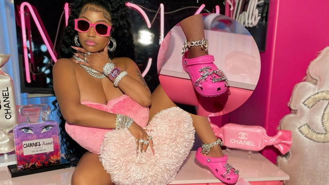 Nicki Minaj pozirala gola, a svu pažnju 'ukrale' roze kroksice