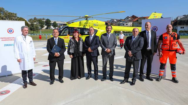 Zagreb:  Helikopter Hitne medicinske službe u RH nakon probnog leta sletio na helidrom KB Dubrava