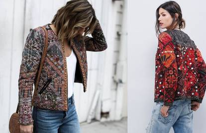 Etno jaknice ukrašene perlama: Inspirirane retro hipi stilovima