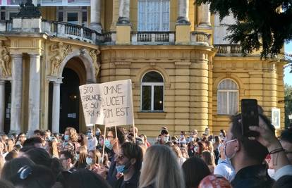 Studenti prosvjedovali protiv školarina: 'Prodajem stan u Zagrebu za semestar na Pravu'