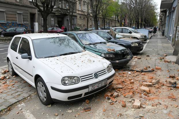 Oštećenja u centru Zagreba nakon potresa