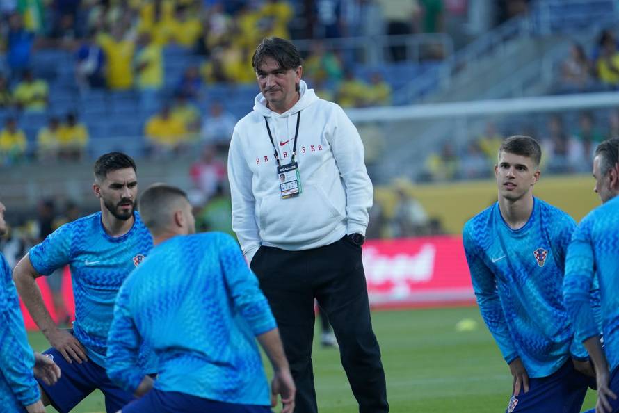 Orlando: Zagrijavanje igrača prije utakmice Hrvatske i Brazila