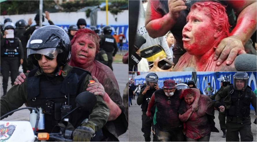 Sačekuša bijesne rulje: Ošišali gradonačelnicu i zalili je bojom