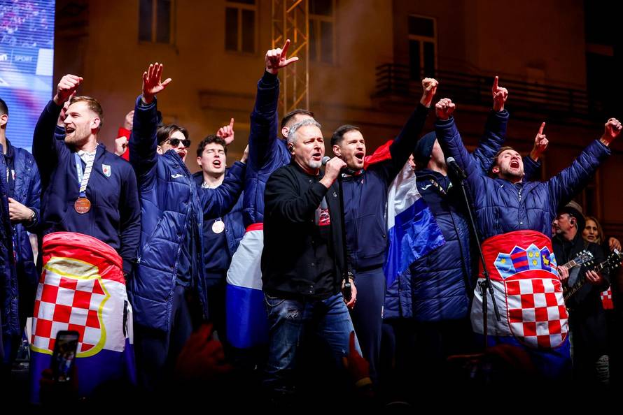 Zagreb: Svečani doček rukometnih reprezentativaca nakon osvojene bronce na Europskom prvenstvu