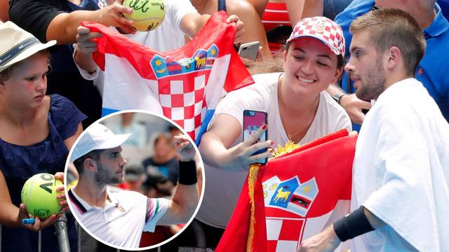 Ćorić prvi put prošao u 2. kolo, proslavio selfiejima s Hrvatima