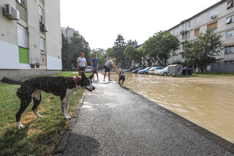 Zagreb: U Gajnicama pukla cijev, poplavila cijelu ulicu