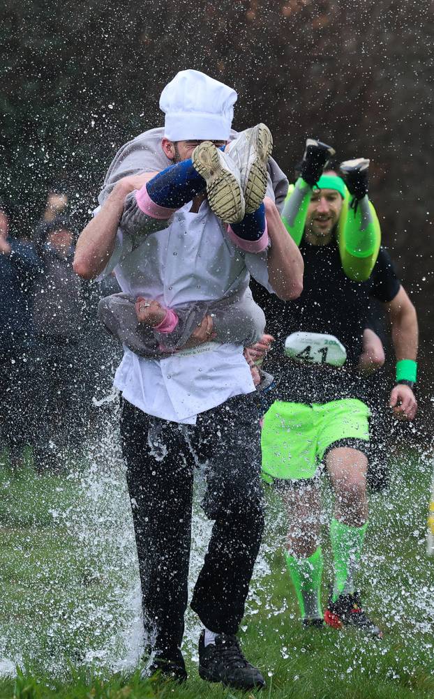 UK Wife Carrying Race Dorking Surrey