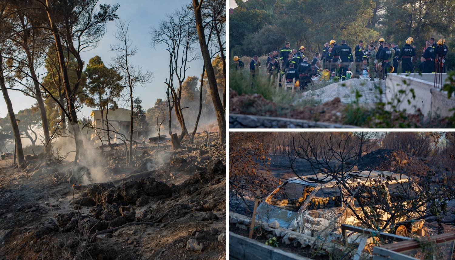 Požar na Pelješcu zaustavljen, u blizini Metkovića i dalje gori