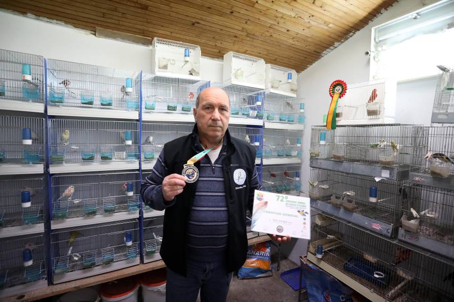 Mošćenička Draga: Zdenko Trdić i kanarinac Zlatko svjetski prvak