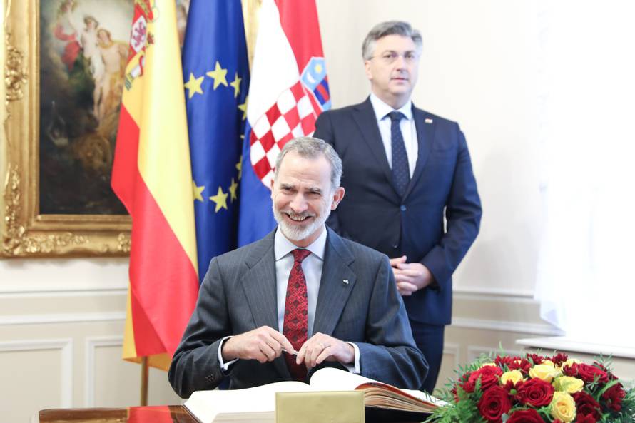 Zagreb: Plenkovic primio spanjolskog kralja Filipa VI