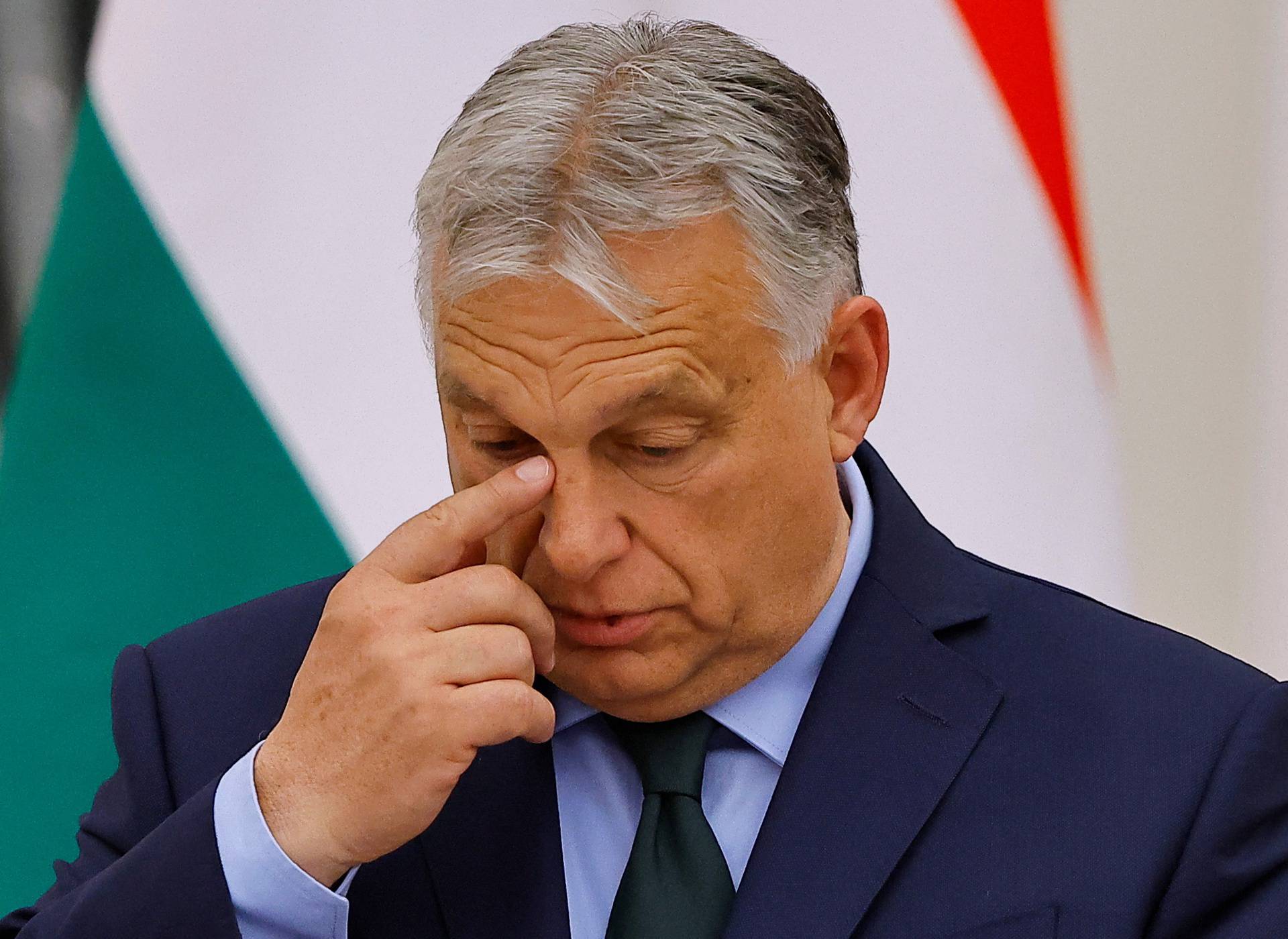 Hungary's Prime Minister Orban and Russia's President Putin attend a press conference in Moscow