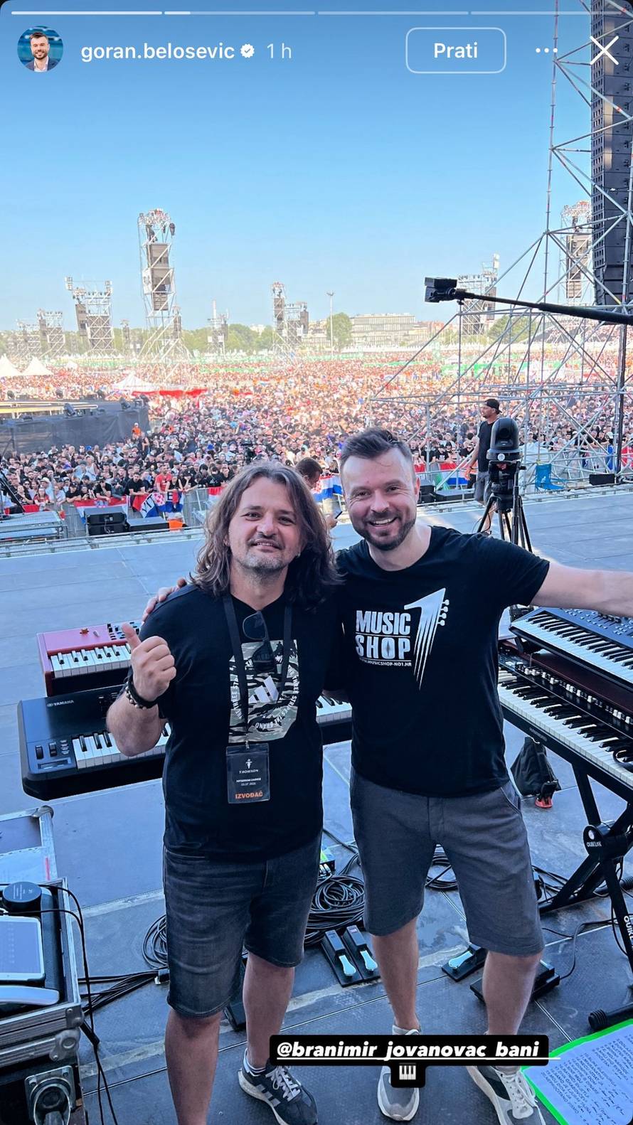 Goran Belošević podržao kolege koji će zasvirati s Thompsonom