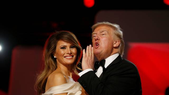 Trump attends the Freedom Ball in honor of his inauguration in Washington