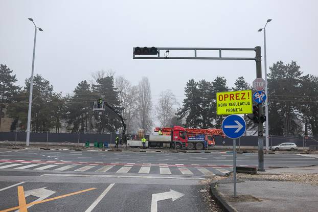 Radovi na Sarajevskoj cesti, proširenje ceste i gradnja nove tramvajske rute